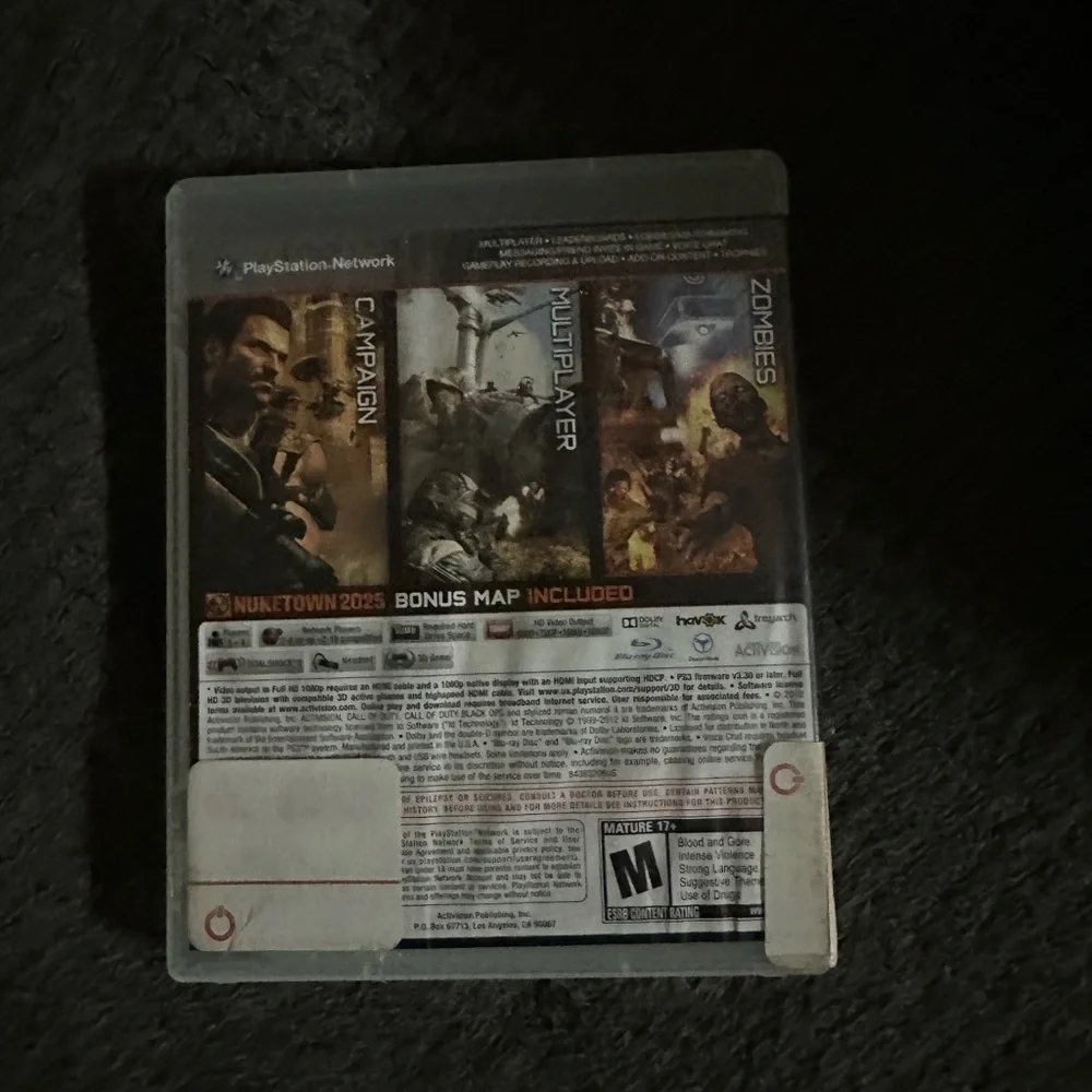 PS3 Call of Duty Black Ops II Case Only